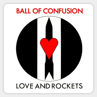 Ball of Confusion 1985 New Wave Alternative Goth Rock Throwback Sticker